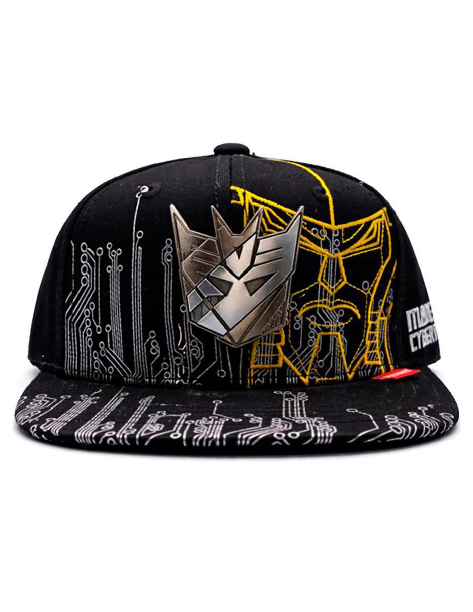 Gorra visera plana snapback casual Decepticon Iron Circuitos Transformers para hombre 6