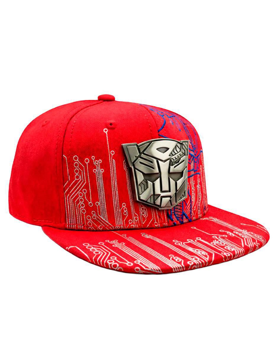 Gorra visera plana snapback casual Iron Autobot Transformers para hombre