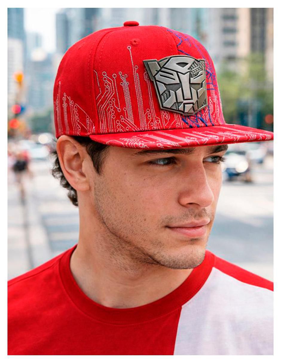 Gorra visera plana snapback casual Iron Autobot Transformers para hombre