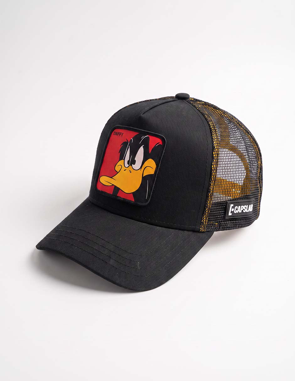 Gorra visera curva snapback casual looney tunes daffy duck para hombre 2