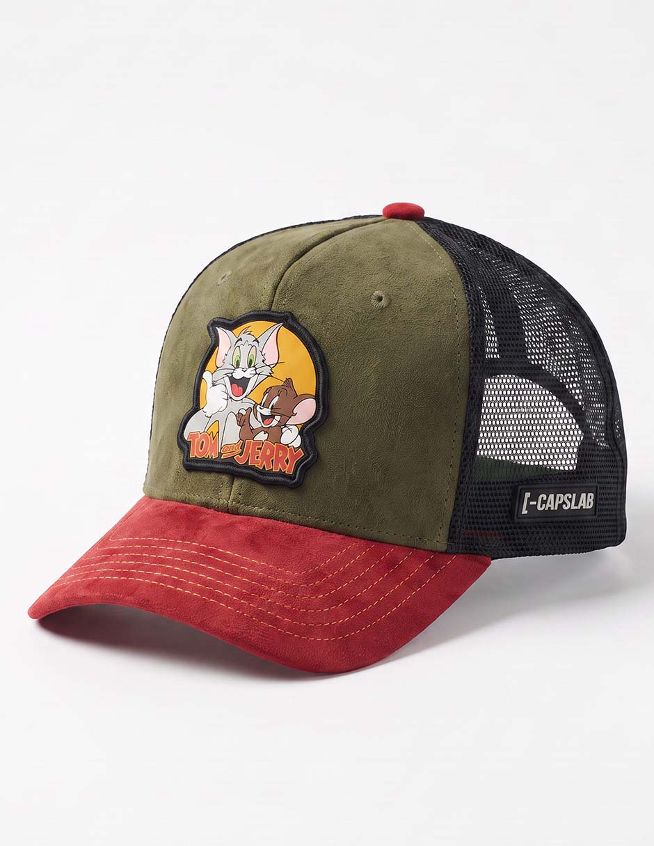 Gorra visera curva snapback casual tom y jerry para hombre 2