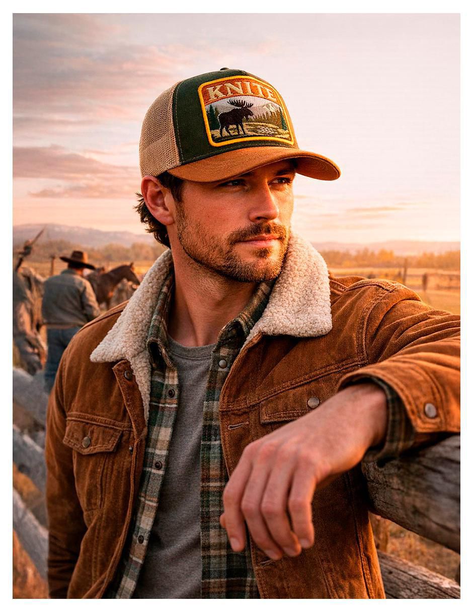Gorra visera curva snapback casual para hombre