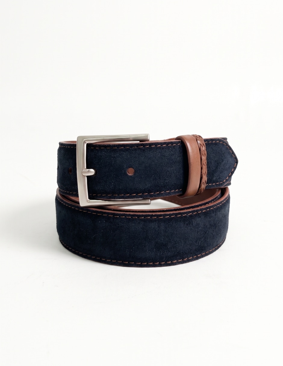 Cinturón de piel para hombre