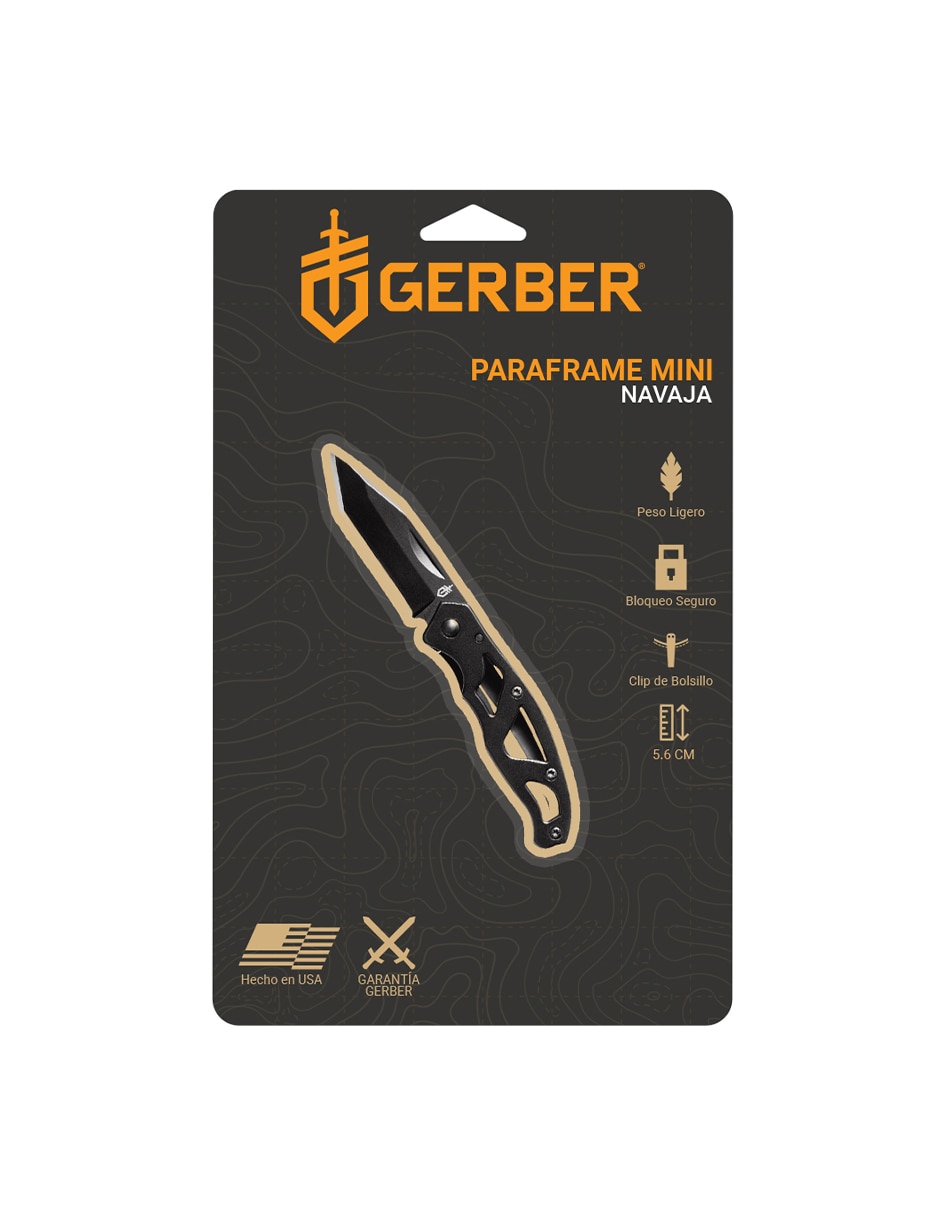 Navaja paraframe mini negra 5