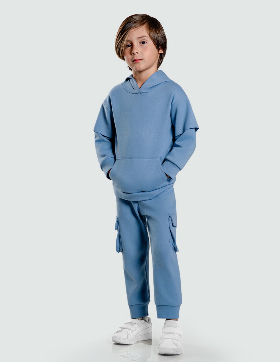 Conjunto deportivo regular con elástico para niño 1