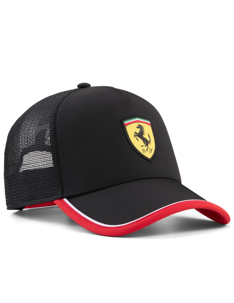 Gorra con visera curva casual Ferrari Trucker Cap para hombre