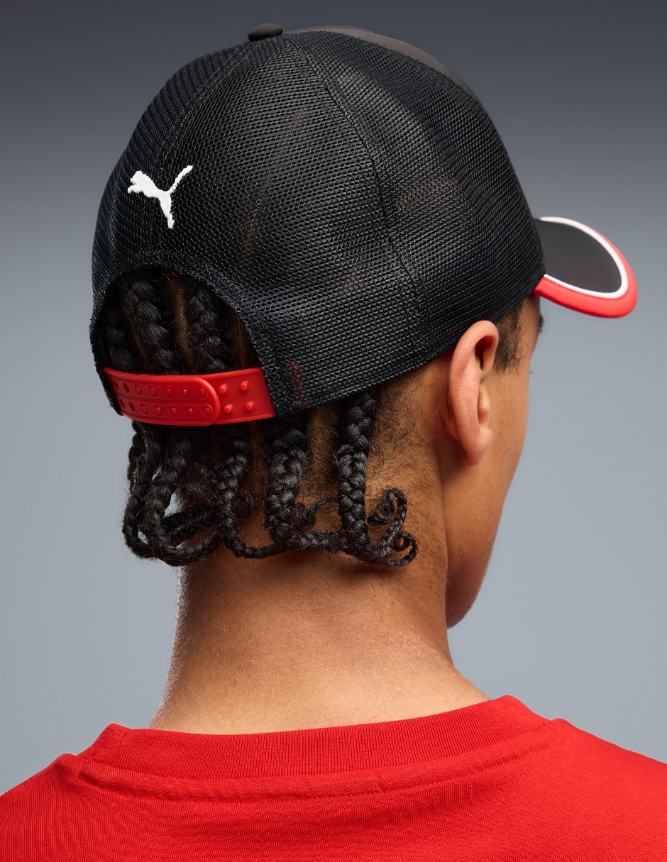 Gorra con visera curva casual Ferrari Trucker Cap para hombre 3