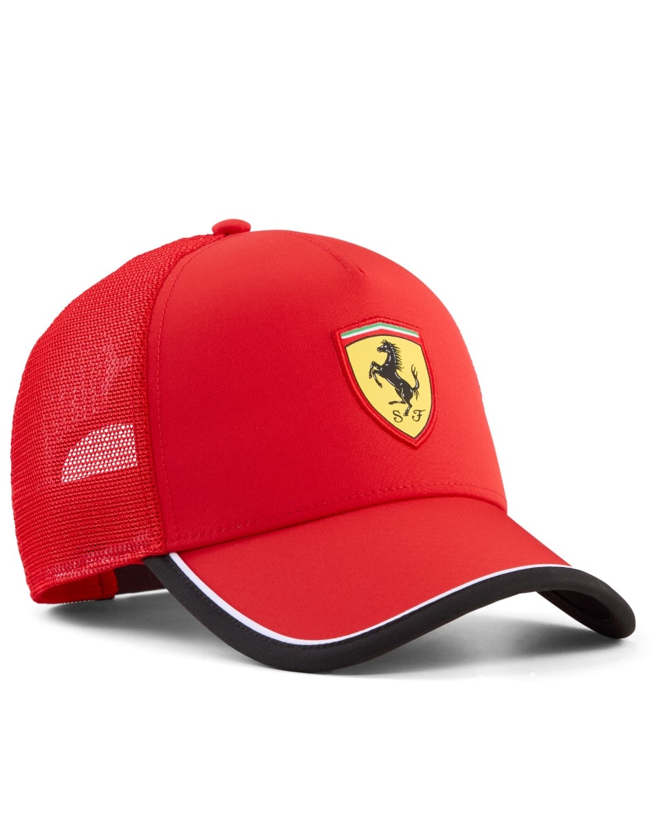Gorra con visera curva casual ferrari trucker para hombre Gorra con visera curva casual ferrari trucker para hombre