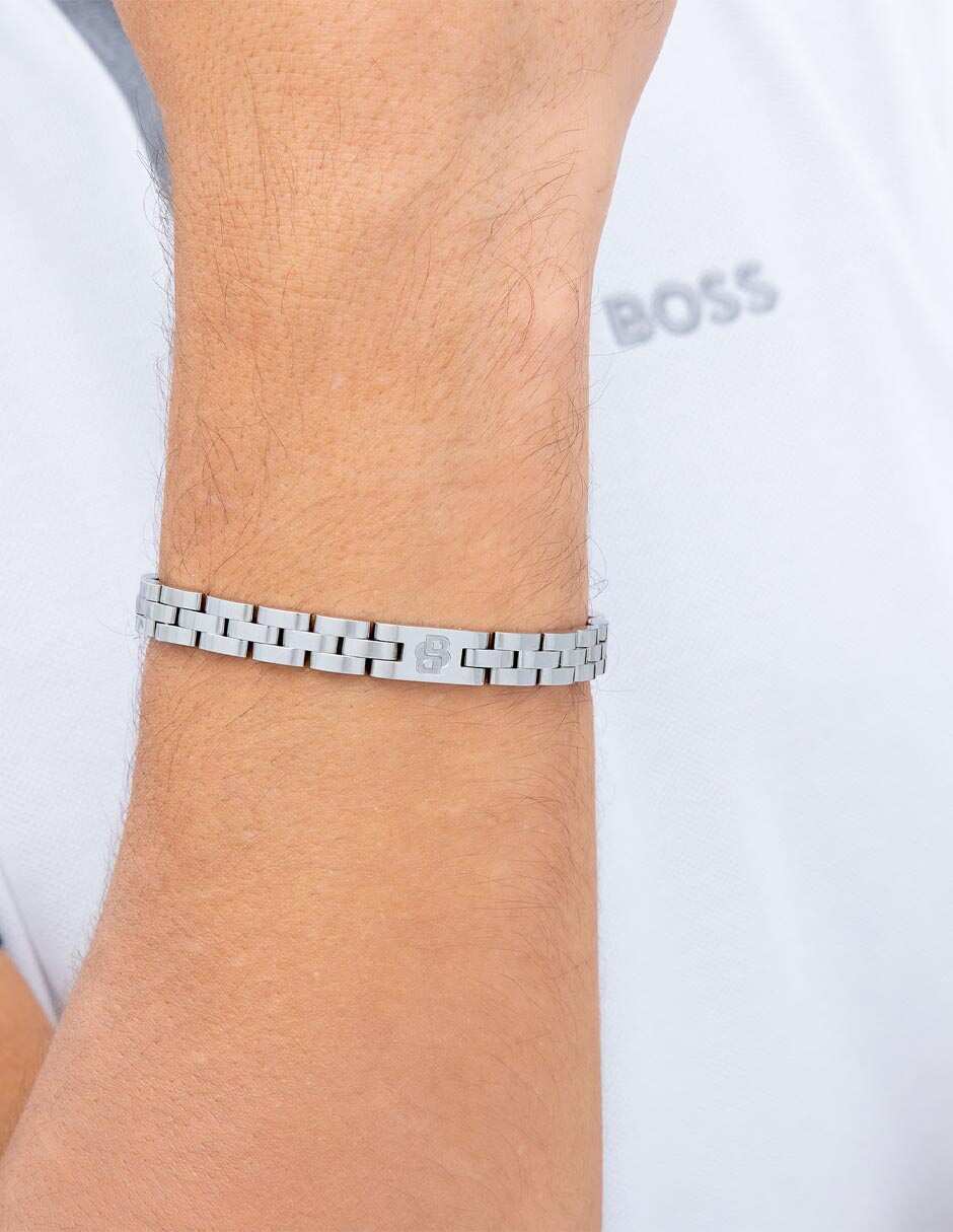 Pulsera de Acero inoxidable con Sin gema Sin kilataje Archer acabado 5