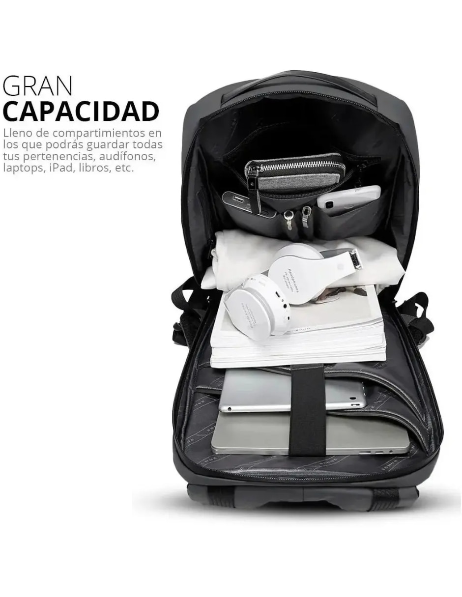 Mochila con portalaptop impermeable para hombre