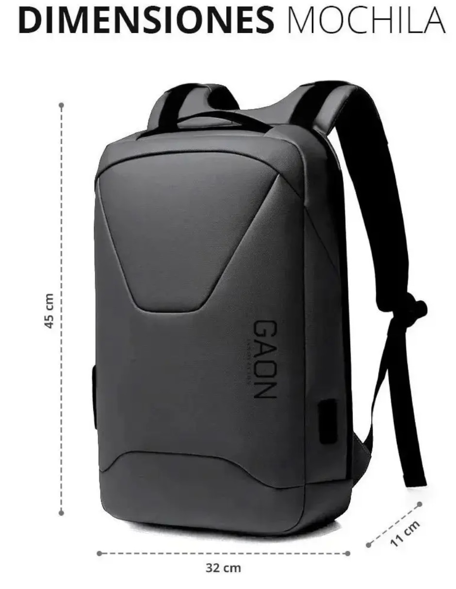 Mochila con portalaptop impermeable para hombre 5