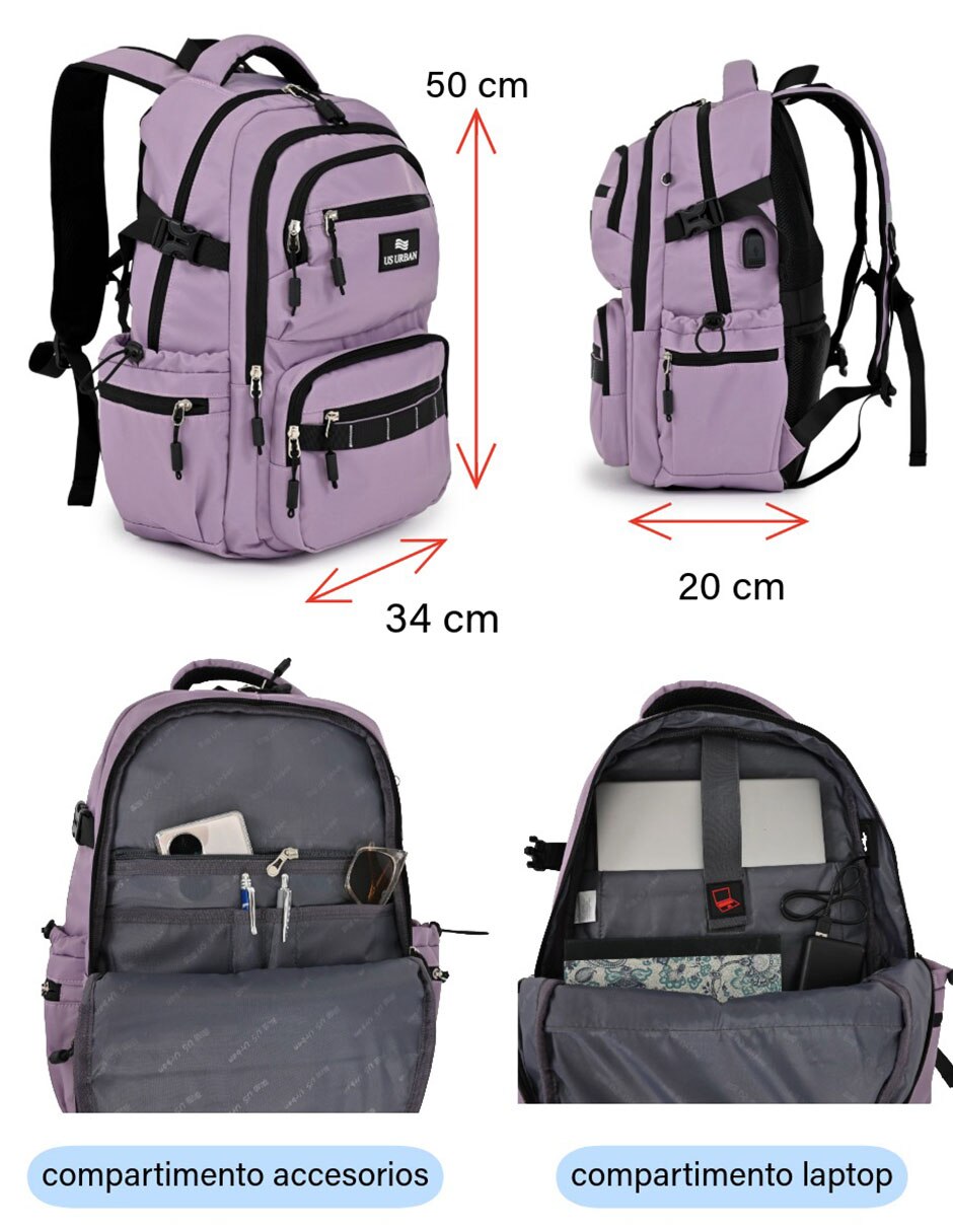 Mochila con portalaptop 9