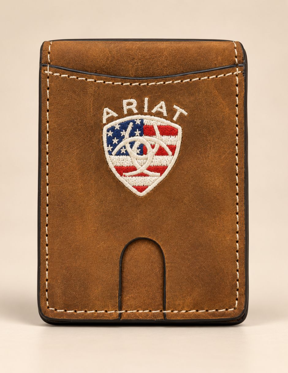 Cartera bi-fold clip para hombre