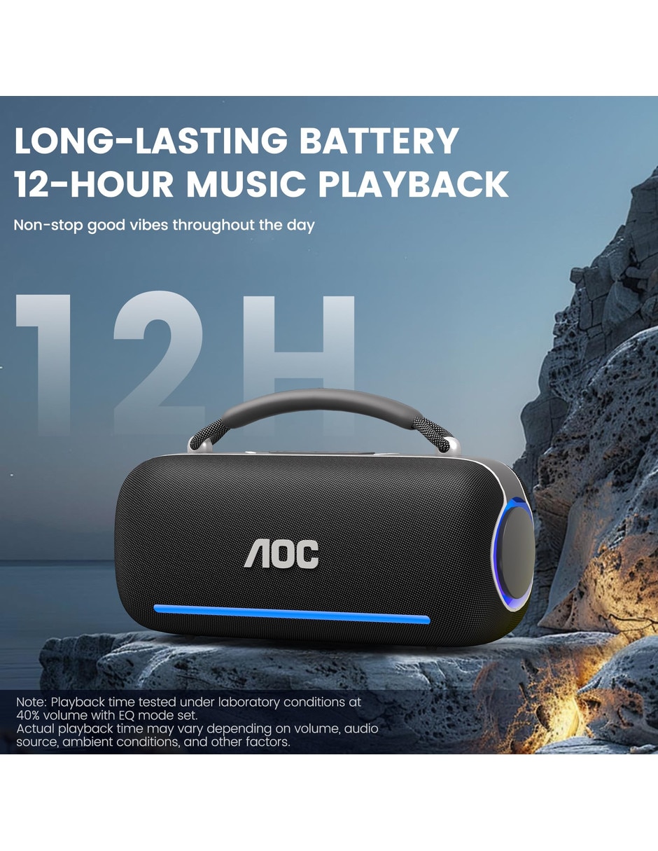 Bocina portátil bluetooth nfc