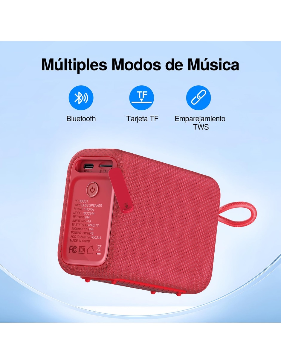 Bocina portátil bluetooth
