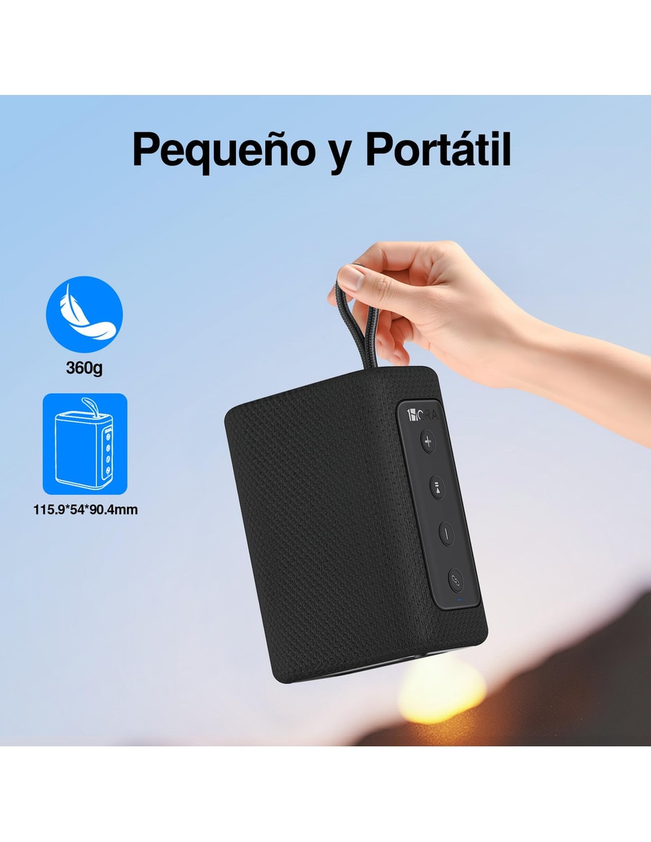 Bocina portátil bluetooth nfc