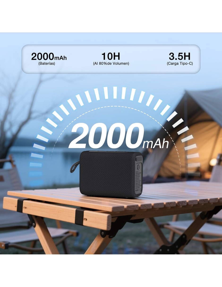 Bocina portátil bluetooth nfc