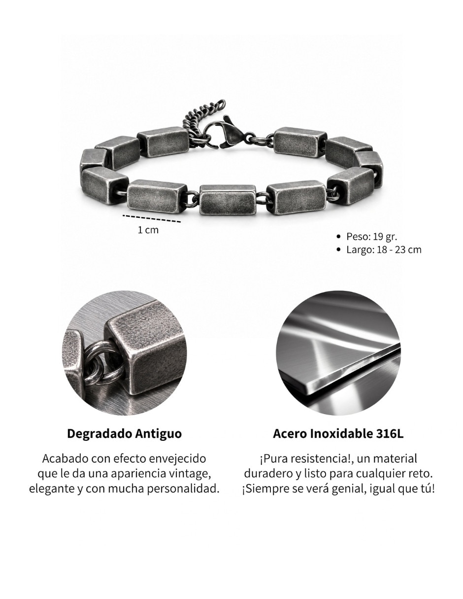 Pulsera de acero inoxidable 6