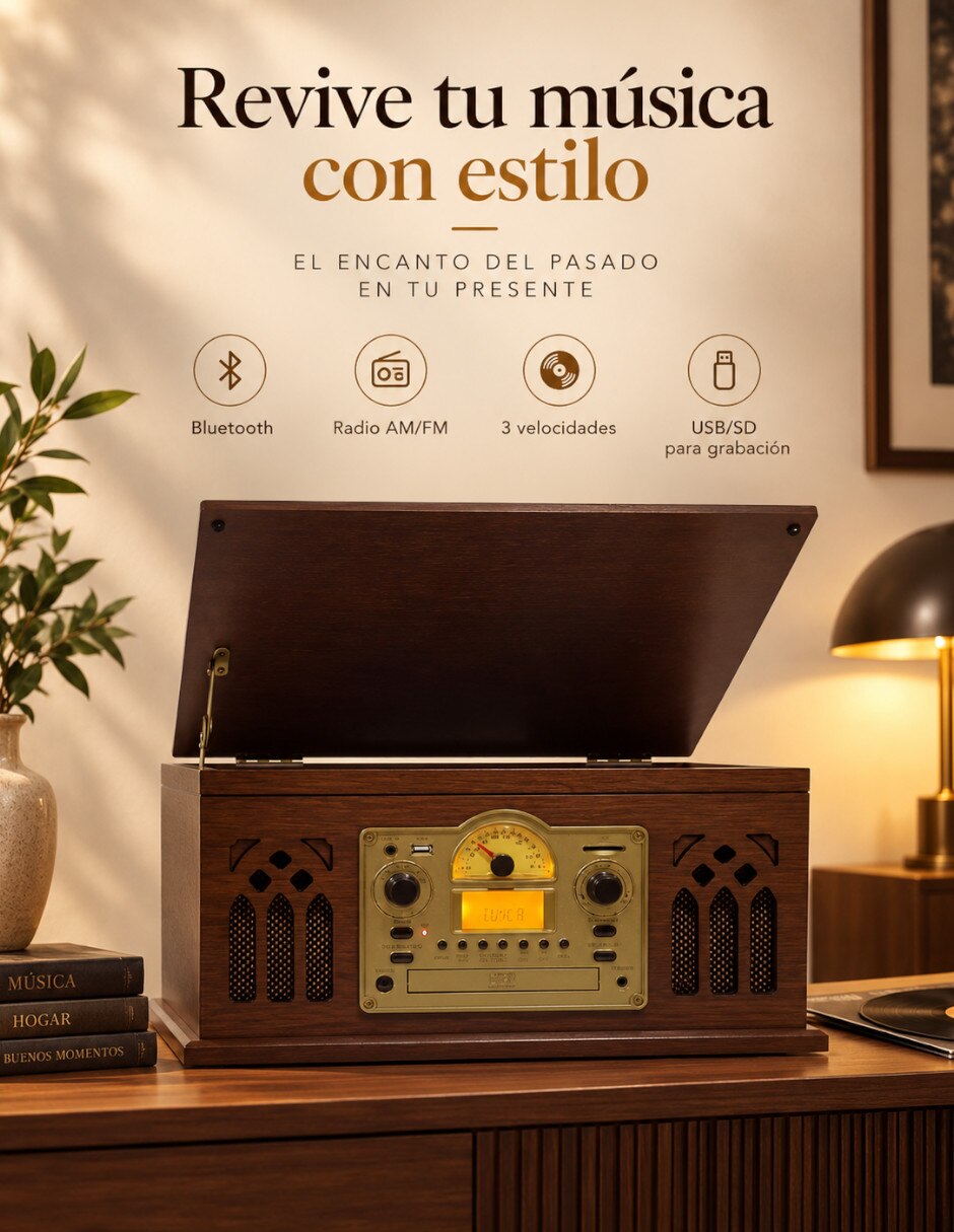 Tornamesa bluetooth/usb 2