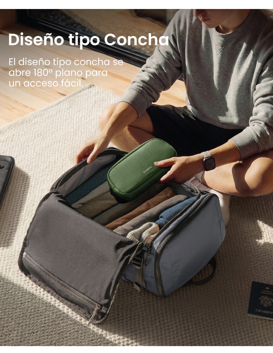 Mochila para viaje navigator tomtoc impermeable 7