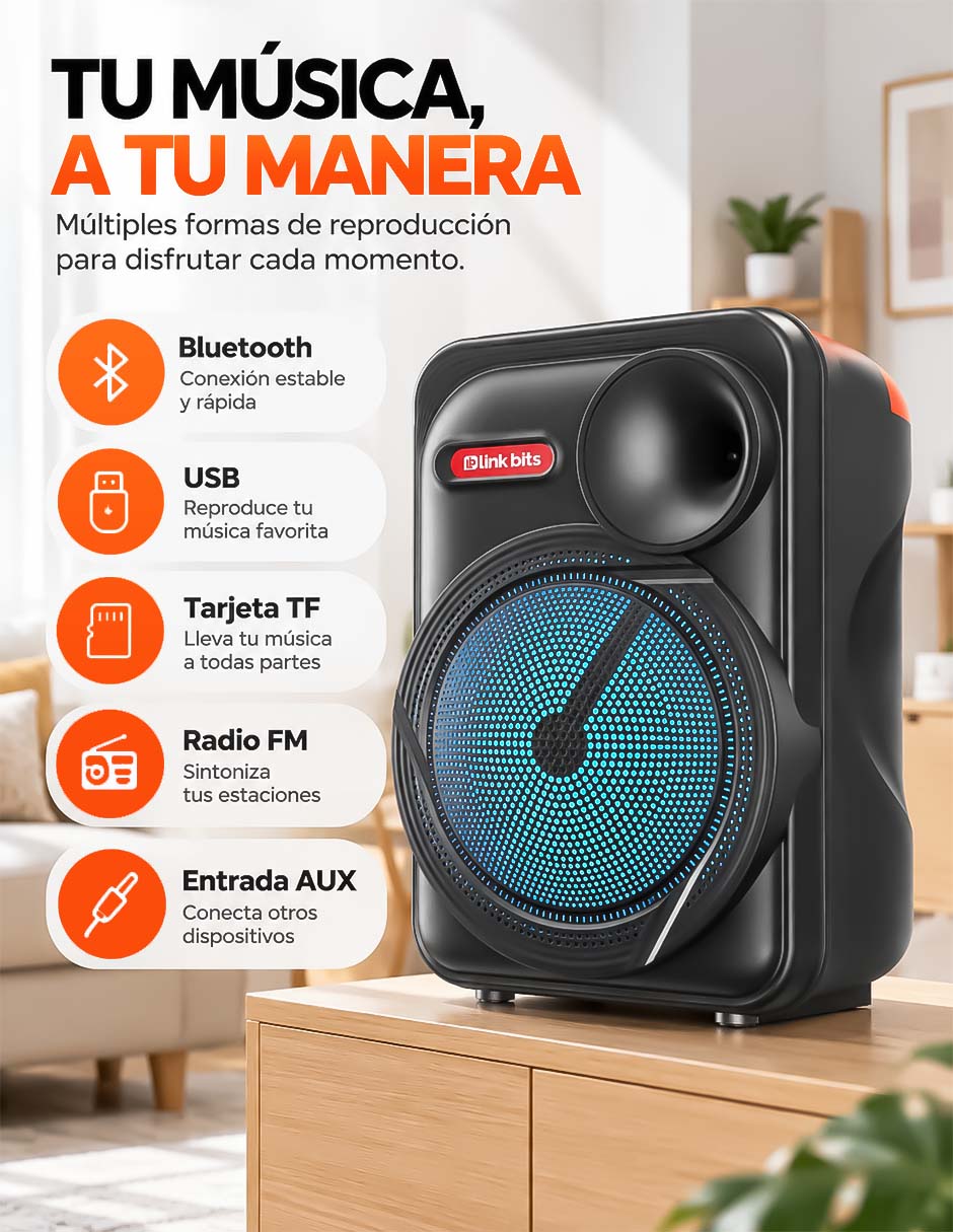 Bocina portátil bluetooth 2
