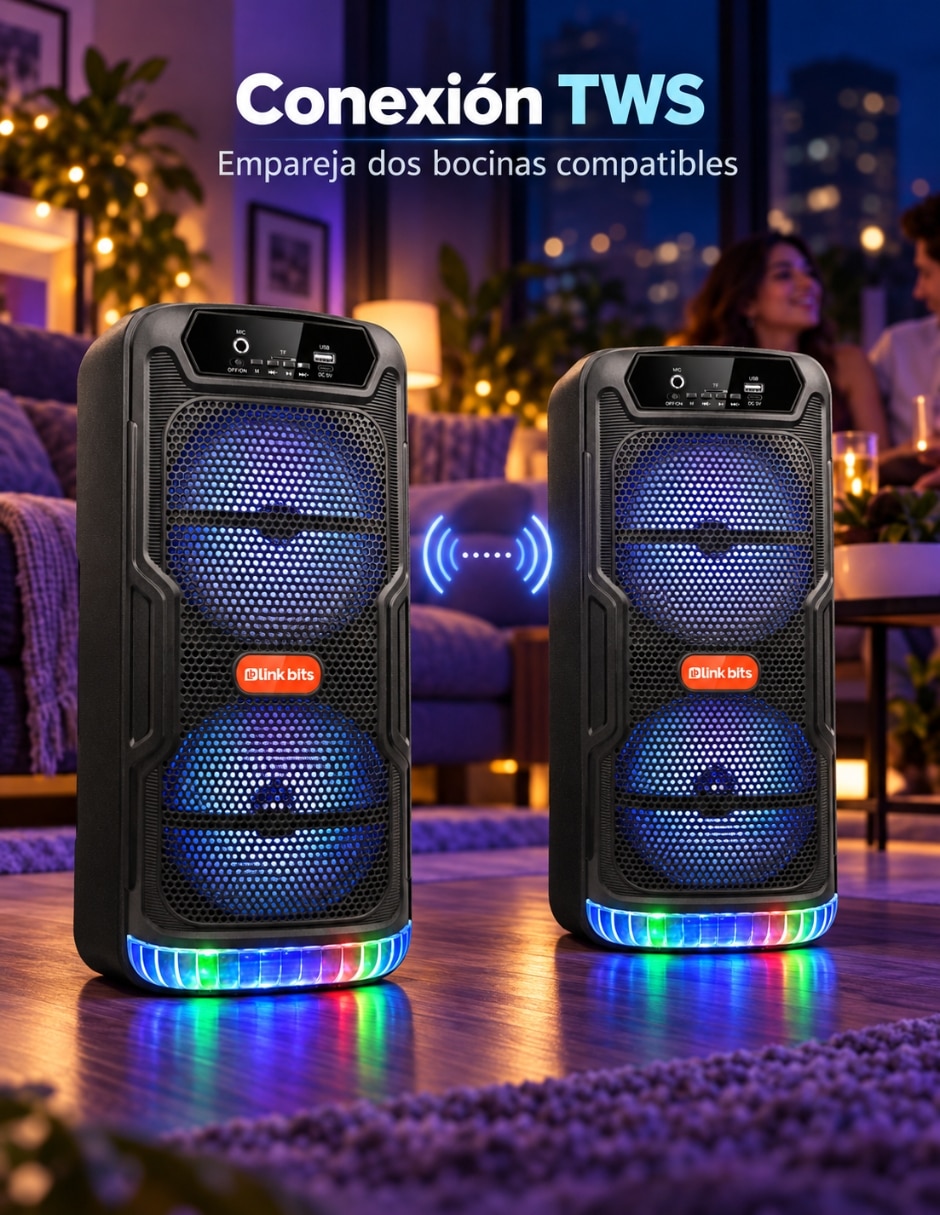 Bocina portátil bluetooth 6