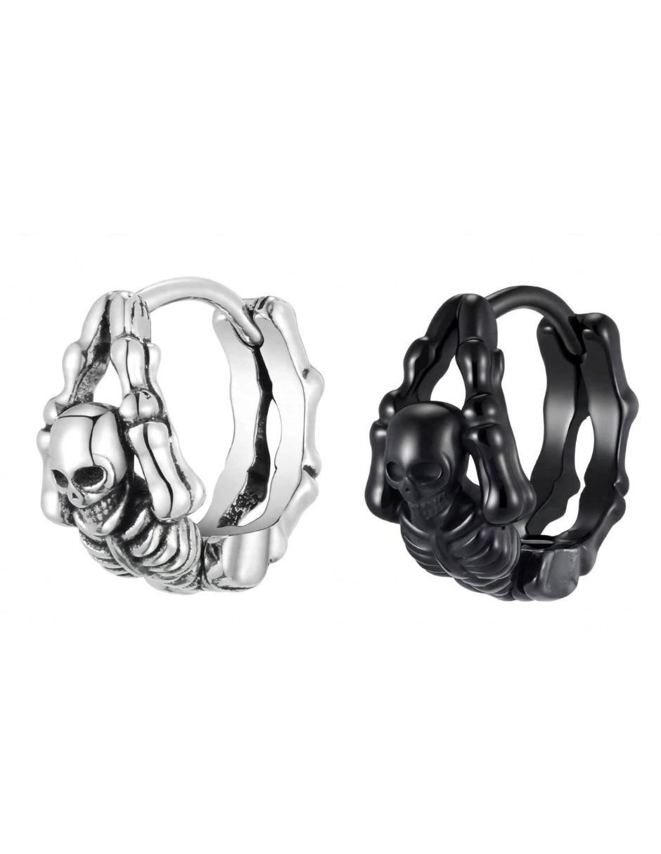 Arracadas de acero inoxidable con acabado brillante Arracadas de acero inoxidable con acabado brillante