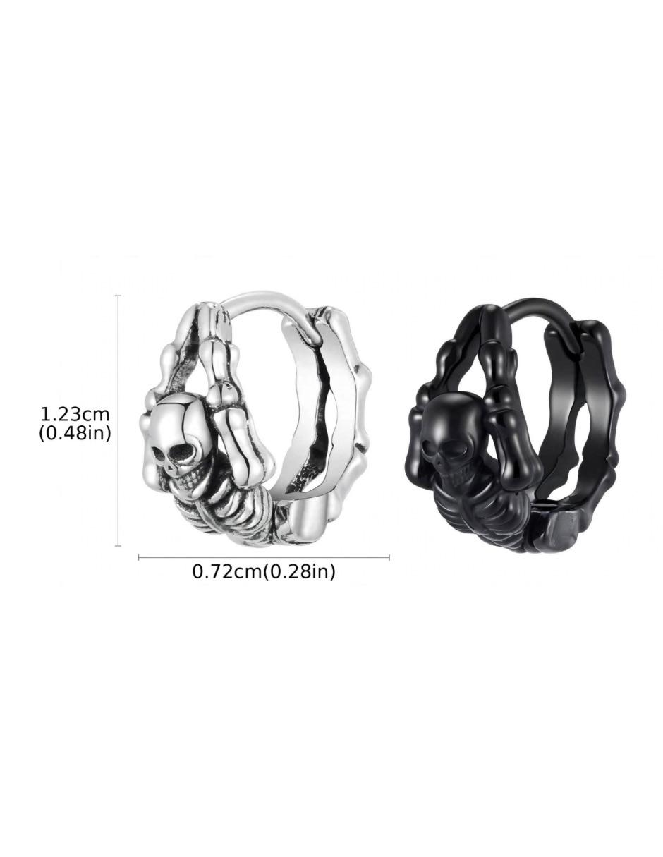 Arracadas de acero inoxidable con acabado brillante 6