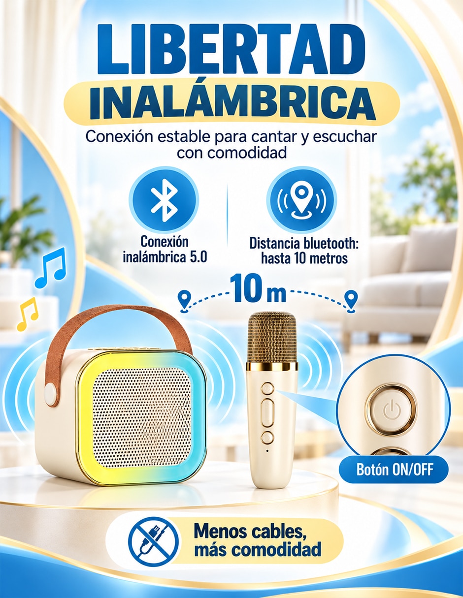 Bocina portátil bluetooth 6