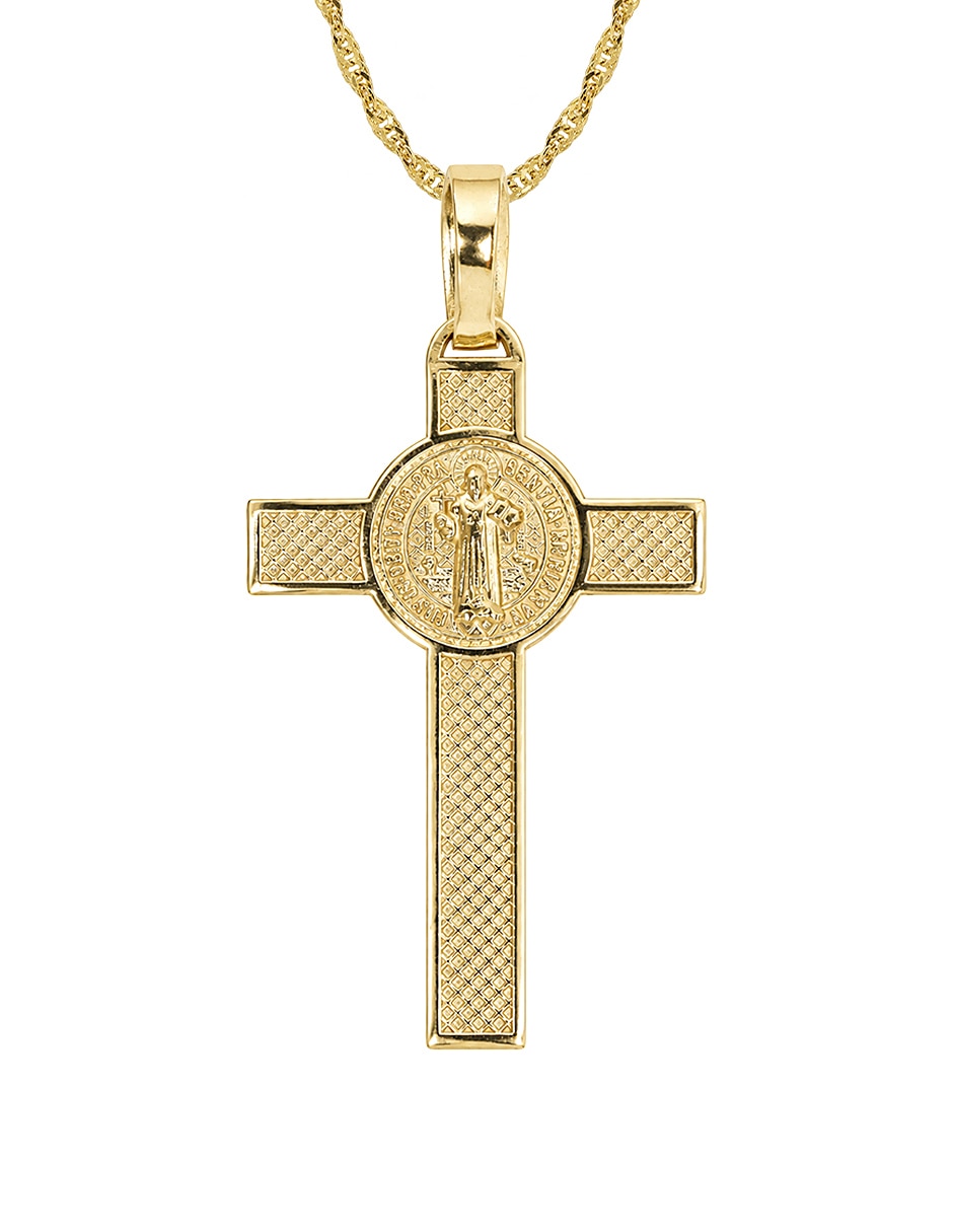 Medalla y cadena de oro 10 k 2