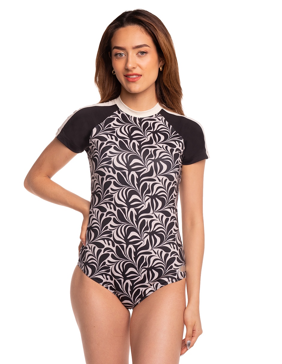 Traje de baño completo estampado floral para mujer Traje de baño completo estampado floral para mujer